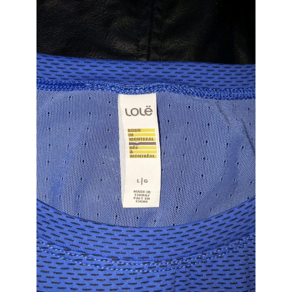 LOLE Shirt Size Large Blue Vented Athletic Thumbholes Nylon‎ Polyester Elastane - Picture 4 of 16